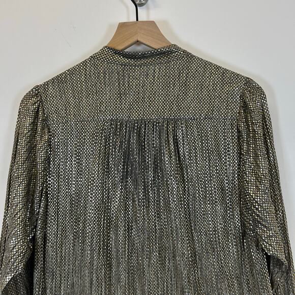 SABINA MUSAYEV AGATHA DRESS - GOLD Long
Sleeve Shift Dress Women’s Size M - Picture 11 of 14